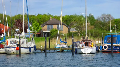 Blick auf die Schlei von der Ferienwohnung